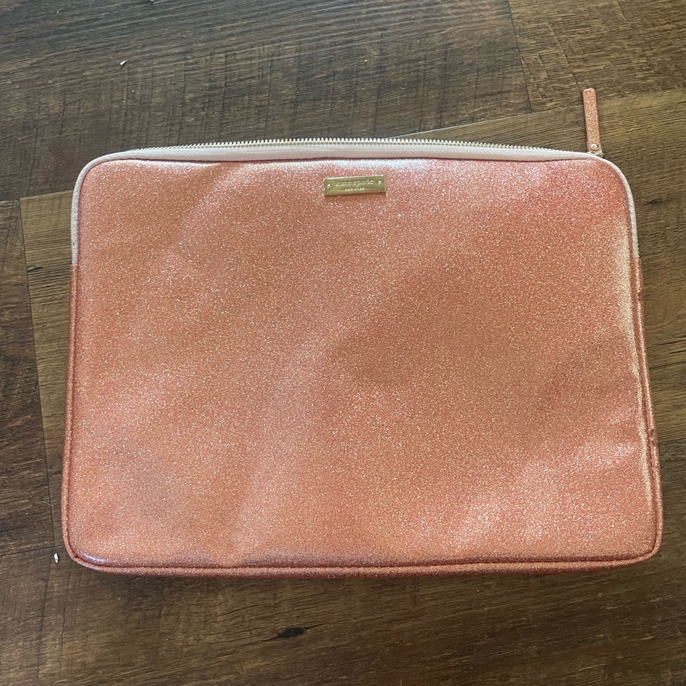 Kate Spade Rose Glitter Pouch